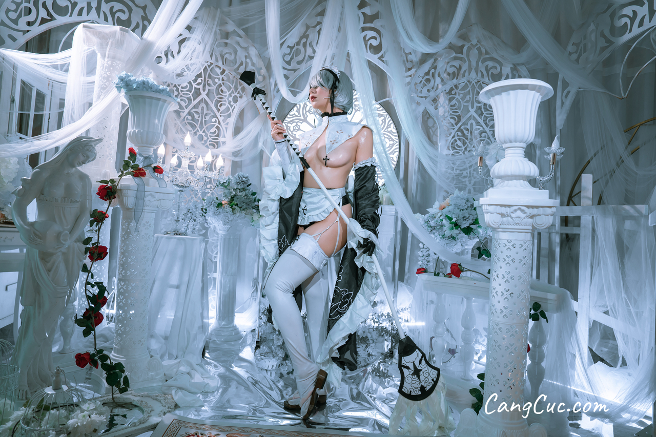 Coser@云溪溪 (Yunx1x1) & 奶桃 – 2B本 YoRHa No.2 Type B 上 ảnh 54